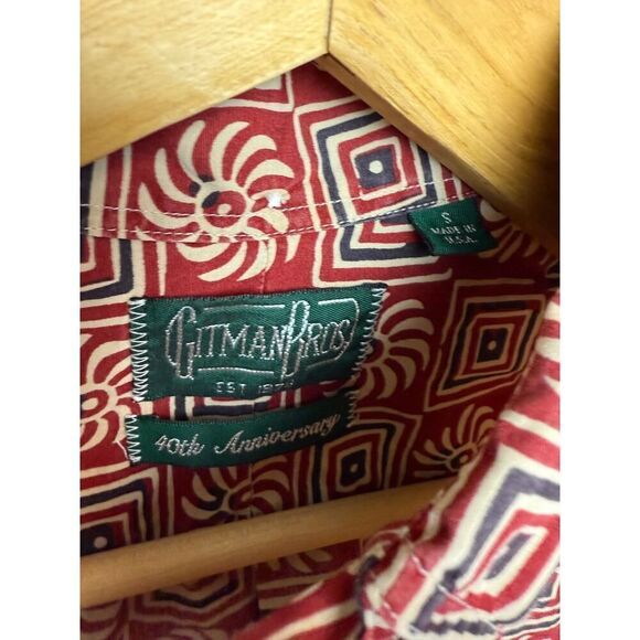 Gitman Bros 40th Anniversary Batik Shirt Men's Sz. S - Picture 5 of 6